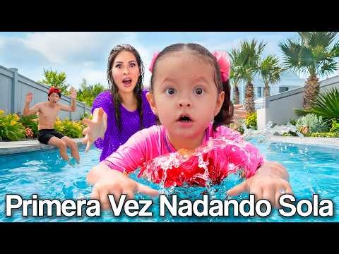 BEBÉ NASYA NADA SOLA POR PRIMERA VEZ 🥹