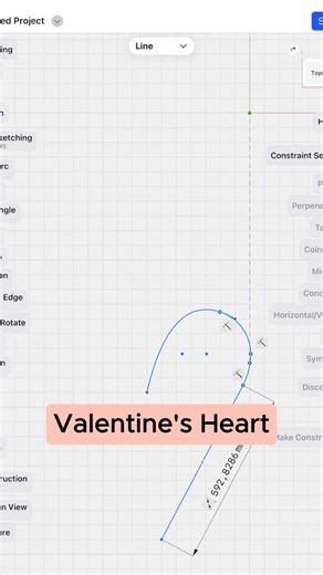 One Clay Cutter a Day 3/365 ❤️ Valentine’s Heart | Shapr3D + 3D Print #polytechnic #jewelry