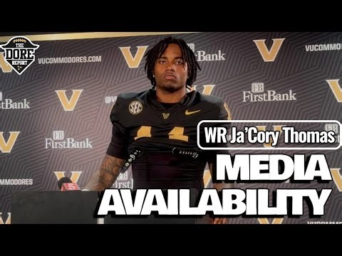 Vanderbilt WR Ja'Cory Thomas Talks Transfer from Old Dominion, Fit at Vanderbilt After Spring Game