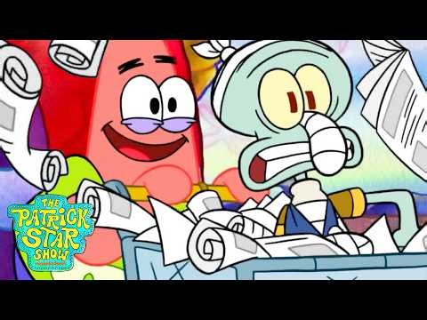 Patrick & Squidward’s Newspaper Delivery Adventure 🗞️ | Full Scene | Patrick Star