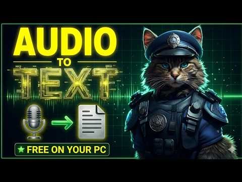 Convert Audio to Text Locally for Free (Step-by-Step)