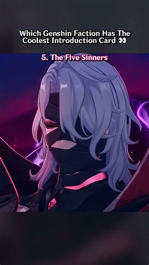 Which Genshin Faction Has the Coolest Introduction Card?
