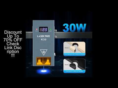 LASER TREE Laser Module 10W/20W/30W/40W Optical Power with Air Assist Laser Head TTL Blue Light for