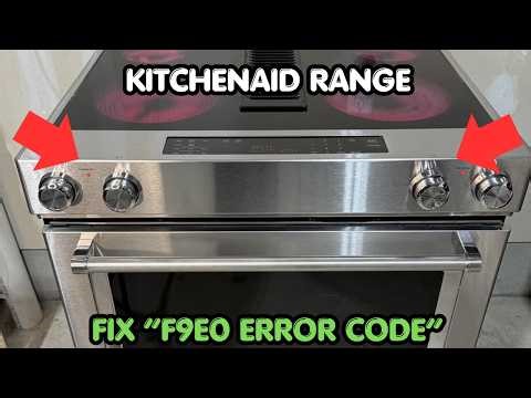 How To Fix KitchenAid Range F9E0 Error Code?