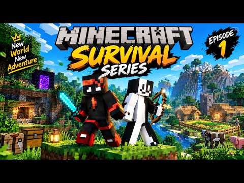 Me & My Friend Started a Minecraft Survival Series! 🔥🌍 | EP 1 # Minecraft survival series