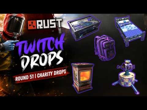 New Rust Twitch Drop Skins | Round 51 | Charity Drops | In-Game Review & Showcase