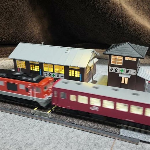 Hoscale ジオラマ詰所 DF50 レッドトレイン 【大阪ジェイモデリング】【ショート】【OsmoPokect3】 part 2 015