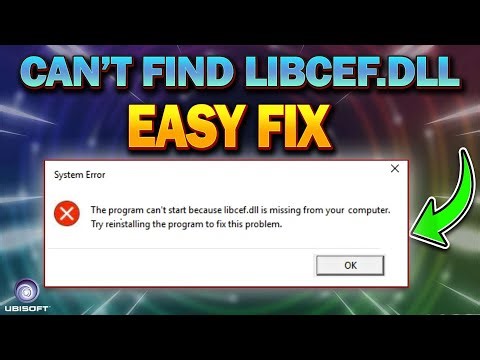 How to Fix Ubisoft Connect Can't Find Libcef.dll