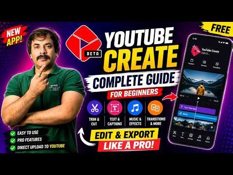 How to Edit Videos Using YouTube Create App 📱 Complete Step-by-Step Guide