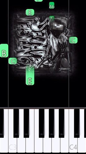 how to play "MONTAGEM FEARLESS (Ultra Slowed)" on piano