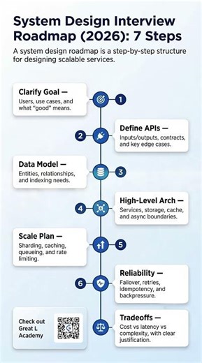 System Design Interview Roadmap 2026 | 7 Steps