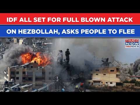 IDF Prepares For Mega Full Blown Attack On Hezbollah: Sounds Warning, Asks Lebanon People To Flee
