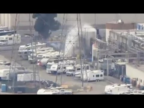 Dangerous conditions remain at California chemical leak site, officials say