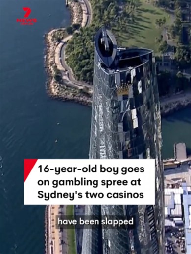 Crown and The Star have been fined $2.25 million after a 16-year-old boy spent more than $20,000 at Sydney's two casinos. #crown #thestar #sydney #teen