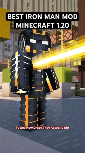 Best Iron Man Mod For Minecraft Java 1.20 #shorts #minecraft #gaming #ironman #marvel