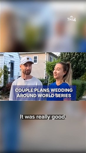 World Series Wedding: Brewers fans get wed and celebrate their team
