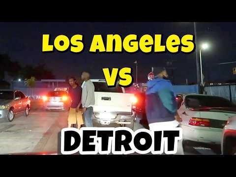 EXPLORING DANGEROUS ALLEYS AND STREETS OF LOS ANGELES AND DETROIT / WHICH IS SCARIER ?