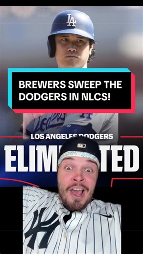 BREWERS SWEEP THE BACK-TO-BACK CHAMPION DODGERS IN NLCS! #mlb #mlbaseball #baseball #dodgers #brewers