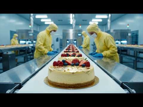 Inside the Artisan Cheesecake Factory – Full Process How Luxury Cakes Are Made From Farm To Factory