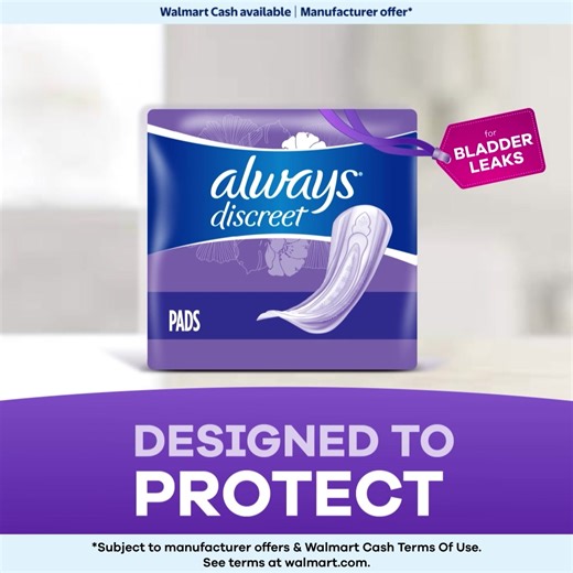 Feel confident in Always Discreet underwear. Made for all body types, with comfort and protection. | Walmart