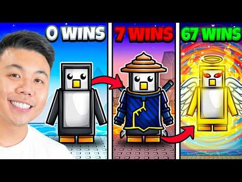 Every Win My PENGUIN Upgrades In Roblox Knockout