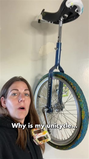 I wonder what she did with the 1st ever unicycle painting