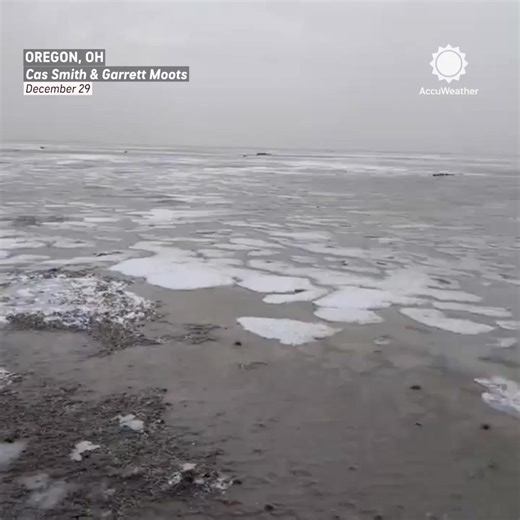 Lake Erie water levels dropped by 7.5 feet along the western end of the lake this week, allowing people to walk out onto the exposed lakebed. AccuWeather's Geoff Cornish explains what happened. | AccuWeather