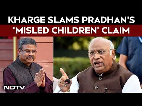 NEET Controversy: Mallikarjun Kharge Hits Back At Pradhan's Resignation Explanation