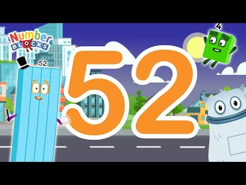 Numberblocks 52 Magic Run Diamond Cave World | Numberblocks world learning numbers for kindergarten
