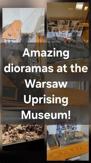 Check out these cool models I saw at the Warsaw Uprising Museum in Poland! #diorama #poland #warsaw