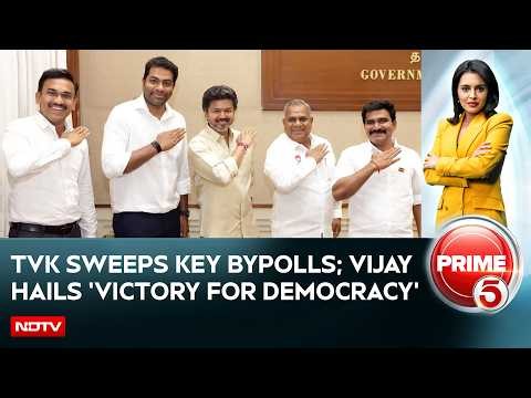 TVK Sweeps Key Bypolls; Vijay Hails 'Victory For People And Democracy'