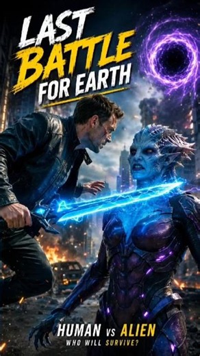 Human vs Alien 👽⚔️ The Last Battle for Earth! | Epic Sci-Fi Action #Shorts