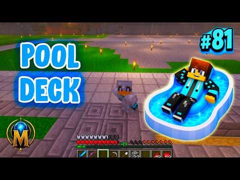 I'm Building A Luxury Pool Deck in Minecraft! (MatLandia Ep 81)