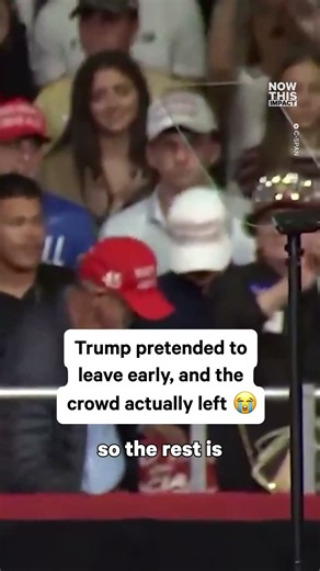 Trump Rally Crowd Rushes Out
