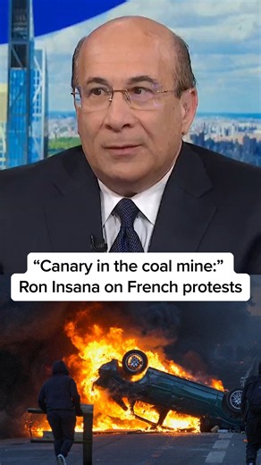 'Canary in the coal mine': Ron Insana on French protests