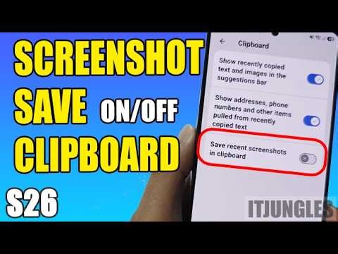 Galaxy S26 GBoard Settings – Save Screenshots to Clipboard On or Off