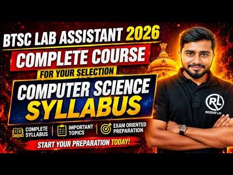 BTSC Lab Assistant Computer Science | Syllabus Analysis + Smart Preparation Plan