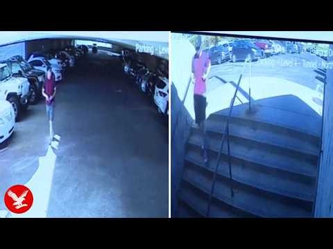 New footage showing accused Charlie Kirk killer on campus minutes before assassination