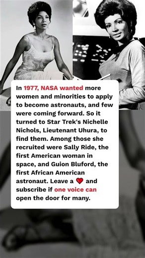 How Nichelle Nichols Recruited America's Astronauts