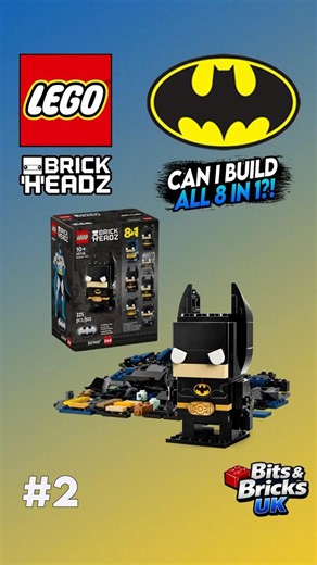 Building All 8 LEGO Batman BrickHeadz! 🦇 #2 Batman (1989) #lego #batman