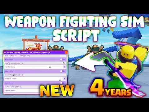 *NEW* Weapon Fighting Simulator Script (PASTEBIN 2026) (AUTOFARM MOBS/BOSS, EQUIP BEST, HATCH EGG)