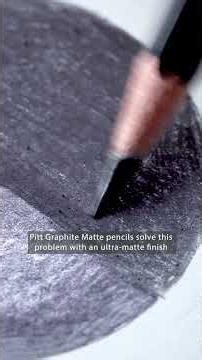 These Graphite Pencils Reduce Shine on Drawings ✏️