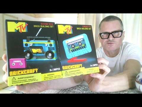 Full Building the MTV Brickcraft Retro Sets: 96pc Boom Box & Cassette Tape from Dollarama Canada