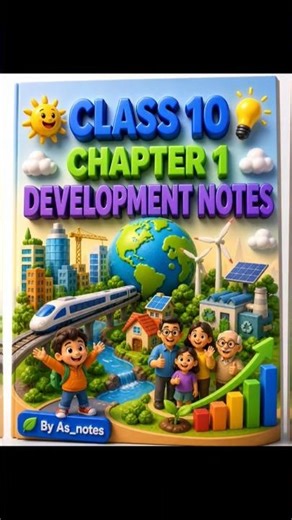 class 10 Economics ch 1 notes 👍
