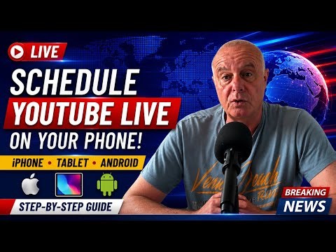 How to schedule a live broadcast on YouTube using your iPhone or Android phone 