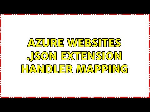 Azure websites .json extension handler mapping