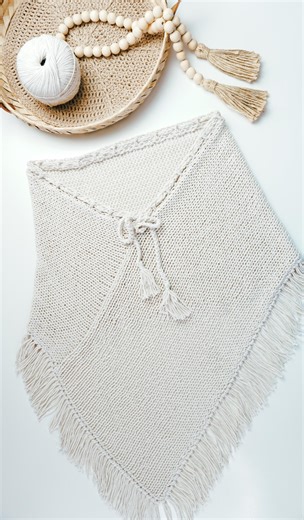 Addi King Knitting Machine Poncho Pattern Easy Sentro 48 DIY Shawl Circular Knitting Machine Beginner Friendly Cozy Sarong Pattern - Etsy