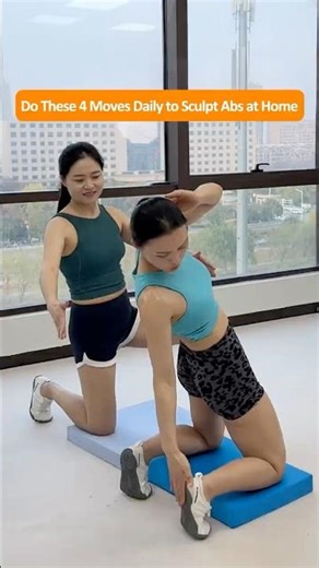 4 Home Ab Exercises to Target Upper Abs, Lower Abs, Ab Lines & V Lines — 100 Reps a Day