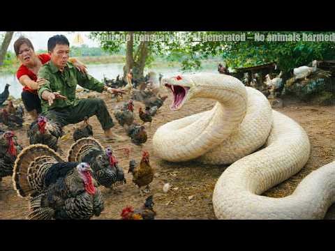 72 Hours of Terror 😱 Giant Python and Komodo Dragon Invade the Chicken Farm | Ly Tu Lien