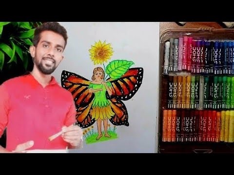 How to draw a beautiful fairy for beginners easy fairy drawing step by step pari drawing for kids